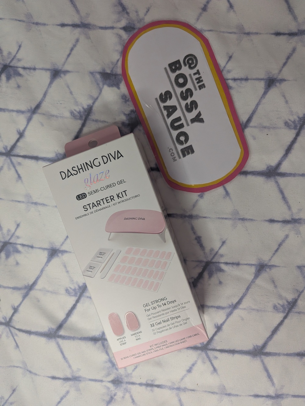 🌸 Dashing Diva Glaze Semi-Cured Nail Gel Starter Kit w/ Lamp NWT